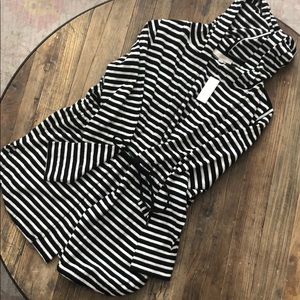 New with tags! Black and white hooded cardigan